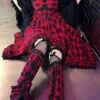 Red Scarlet Abby Style Irregular Plaid Printing Gothic Lolita JSK Dress -LolitaInside 06759cfcf8bccabe2f75331c51ce2b8f