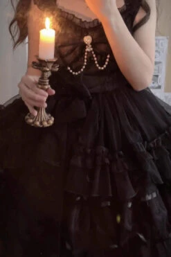 Solid Color Multi-layer Ruffle Hanayome Sweet Lolita Jsk Dress 2 Colors -LolitaInside 06d225718e8f895b8a4f980642ab9a4e