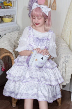 Dot Print Multi-Layer Ruffled High Waist Sweet Lolita JSK Dress -LolitaInside 0d2c55ffc4141d44e3594d0454a7e6e2