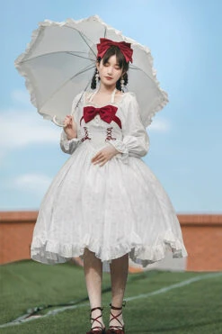 White Roman Covenant Boat Neck Long Sleeves Ruffle Classic Lolita Dress 18 White Roman Covenant Boat Neck Long Sleeves Ruffle Classic Lolita Dress -LolitaInside 0d63bfaaab3bb350d7fd3df92009f02b