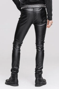 Black Wear Synthetic Leather Basic Model Punk Tight Mens Pants 14 Black Wear Synthetic Leather Basic Model Punk Tight Mens Pants -LolitaInside 0f01d47ecb7409a55d539e9a5fde4544