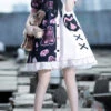 Multi-Color Lapel Collar Short Sleeve Single Breasted Bear Print Sweet Lolita Dress -LolitaInside 141ab8046857e4bb8d0ad67af5198aed