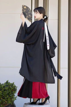 Black/Red Chinese Style Song Dynasty Flower Embroidery Long Sweet Hanfu Dress Full Set -LolitaInside 15456c5450360191540f701ed6df1171