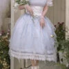 Blue Round Collar Mermaid Tears Short Sleeves Bowknot Sweet Princess Lolita Dress