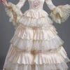 Champagne Hime Sleeves High Waisted Ruffled Multi-Layer Victorian Lolita Prom Tiered Dress -LolitaInside 195377390a9363230bce2b5e64e12d6d