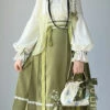 Green 2022 New Chinese Style Han Element Sweet Lolita Dress Full Set -LolitaInside 1a9dad36143f3a88cfa1e237bf822d5b