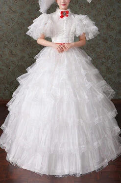 Court Style High Waisted Multi-Layer Victorian Lolita Dress