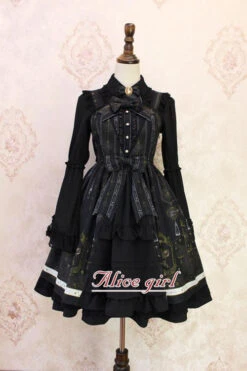 Angel Cross Print Lace Bowknot Cardigan Ruffled Sweet Lolita JSK Dress -LolitaInside 1fe87bd8dd36e5919ed24f95c8ffb5e2