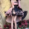 Black/Pink Multi-layer Ruffle Bowknot Sweet Princess Lolita Dress -LolitaInside 2a02410a13f1b912e69cec3c90b62be0
