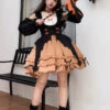 Orange Halloween Starry Night Witch Multi-layer Ruffle Sweet Lolita Jsk Dress -LolitaInside 2c2576e2db8b21d8ead2009e67cad29e