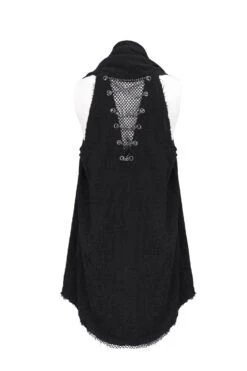 Black Aluminum Chain Stitching Design Distressed Cotton Linen All Seasons Men's Punk Vest 19 Black Aluminum Chain Stitching Design Distressed Cotton Linen All Seasons Men's Punk Vest -LolitaInside 2f517d9638b3849f6d87537257e65666