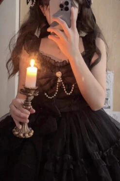 Solid Color Multi-layer Ruffle Hanayome Sweet Lolita Jsk Dress 2 Colors -LolitaInside 32297ade98f538125e9e59befadb4040