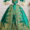 Multi-Layer Half Sleeves Trumpet Sleeves High Waisted Hollow Embroidery Floral Print Ruffled Victorian Lolita Prom Dress