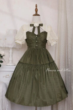 Dark Green Noble Retro Elegant Country Poetry Classic Lolita Dress 20 Dark Green Noble Retro Elegant Country Poetry Classic Lolita Dress -LolitaInside 33116fb6f3a4ff2b20cbc4b49b4e8fad