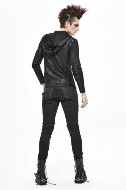Black Punk Glued Fake Two Pieces Mens Pants -LolitaInside 34add08e3cda5fcc95aad54df7558c93