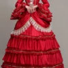 Red Hime Sleeves High Waisted Ruffled Multi-Layer Victorian Lolita Prom Tiered Dress -LolitaInside 351b9b0dafb890338d8352d8a2ea1d96
