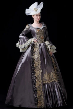 Multi-Layer Long Sleeves Trumpet Sleeves High Waisted Hollow Embroidery Print Victorian Lolita Prom Dress 15 Multi-Layer Long Sleeves Trumpet Sleeves High Waisted Hollow Embroidery Print Victorian Lolita Prom Dress -LolitaInside 355b2ee906a9be949118a96c4579116b