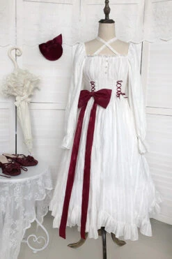 White Roman Covenant Boat Neck Long Sleeves Ruffle Classic Lolita Dress 22 White Roman Covenant Boat Neck Long Sleeves Ruffle Classic Lolita Dress -LolitaInside 3822f701fe24523700410ceb45c410f9