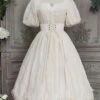 Ivory Elegant Vintage Square Collar Short Sleeves Multi-Layer Ruffled Classic Lolita OP Dress 2 Ivory Elegant Vintage Square Collar Short Sleeves Multi-Layer Ruffled Classic Lolita OP Dress -LolitaInside 3c60830414afdebae191f76dd5302163