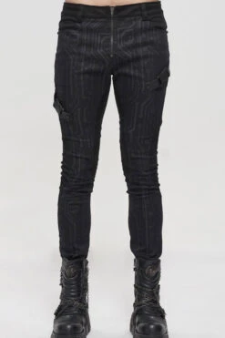 Black Punk Casual Circuit Diagram Print Asymmetric Decoration Men's Long Pants 15 Black Punk Casual Circuit Diagram Print Asymmetric Decoration Men's Long Pants -LolitaInside 3c932e74f14c850b7b73ffe4d87b8dad