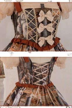 Multi-Color Constantine Oil Painting Print Bowknot Classic Vintage Princess Lolita Dress 15 Multi-Color Constantine Oil Painting Print Bowknot Classic Vintage Princess Lolita Dress -LolitaInside 3e477f62bd4b53fe3a1bbbaf78bc45de
