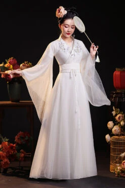 Chinese Ancient Style Fairy Air Dance Performance Hanfu Dress -LolitaInside 3e56ab950ec6c5b894f61ab4aa96dca2