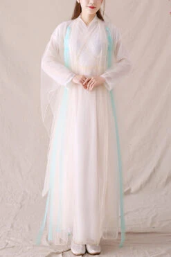 Pink Elegant Ancient Style Fairy Sweet Hanfu Dress