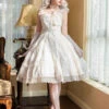 White Sleeveless Multi-layer Ruffle Bowknot Sweet Princess Lolita Jsk Dress -LolitaInside 425018dfadbad80fccb187a692487de4
