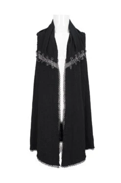 Black Aluminum Chain Stitching Design Distressed Cotton Linen All Seasons Men's Punk Vest 17 Black Aluminum Chain Stitching Design Distressed Cotton Linen All Seasons Men's Punk Vest -LolitaInside 438e94d8e5acb724eda06beed9ae9df8