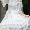 White Venus's Kiss Ruffled Multi-Layer Hanayome Elegant Classic Lolita Dress