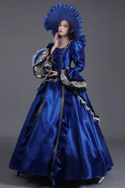 Court Style High Waisted Long Sleeves Trumpet Sleeves Bowknot Victorian Lolita Prom Dress -LolitaInside 4637b6f781fcd23bc0501aa3186c848c