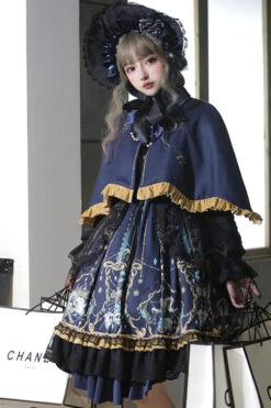 Black God's Salvation Long Sleeves Lace Ruffled Gothic Lolita OP Dress -LolitaInside 496094f7f922374e48a2f5b643d1437e