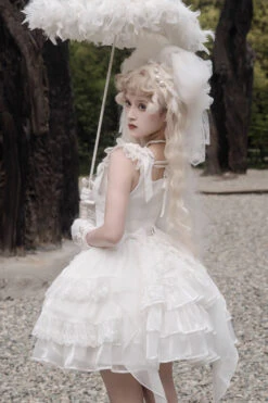 White Rose Multi-layer Gothic Lolita Jsk Dress 19 White Rose Multi-layer Gothic Lolita Jsk Dress -LolitaInside 496b44d370bfa6f8b6c772d4cf2c9fbe