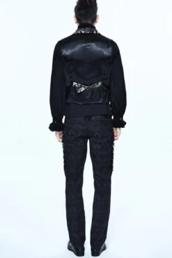 Black/Silver Jacquard Printed Button Men's Gothic Vest -LolitaInside 49c56d1d56f00fb9de308bc269ee9dff cce2ba72 7eaf 4d4a 9f84 0af206d3eeb6