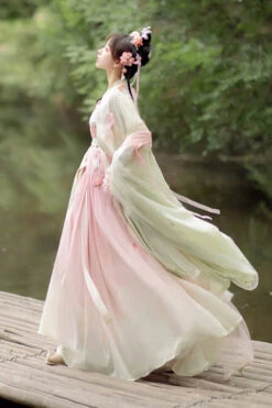 Original Chinese Han Elements Ancient Double Layer Long Sleeves Sweet Hanfu Dress Full Set -LolitaInside 4a663b647868baafda3e24587b1b4d27 a4c04675 7dc8 45e9 a035 7c7c33a3e533