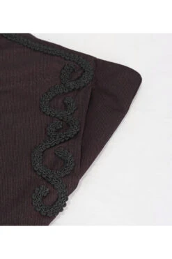 Brown Twill Suit Material Side Pocket Floral Shaped Webbing Gothic Mens Pants -LolitaInside 4bfa9972ecf9b1a381df2742611d9e7b