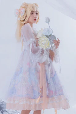 Light Blue Violin Cat Print Bowknot High Waisted Multi-Layer Ruffled Sweet Lolita Jsk Dress -LolitaInside 5145fd7da956b4b37e7c5212cee6a0b3 4be419bc ac72 41cf 95d5 80d54b501b8b