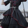 Black Military Style JK Set Irregular Gothic Lolita Dress -LolitaInside 555d066620423fb37ea75d1401ca2eed