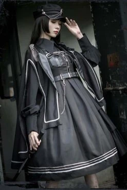 Black Night Owl Handsome Cool Gothic Lolita JSK Dress -LolitaInside 57241540128ce4e357d02819ade5e7b0