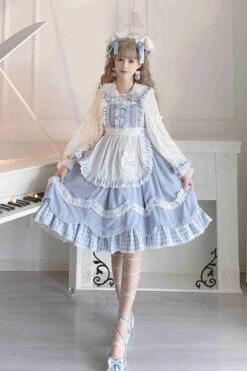Blue Lapel Collar Bowknot Multi-Layer Ruffled Sweet Lolita JSK Dress 12 Blue Lapel Collar Bowknot Multi-Layer Ruffled Sweet Lolita JSK Dress -LolitaInside 5a1b2ff3facc7ecd88a7a19e47d001f6