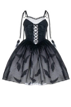 Silent Melody Elegant Black Swan Ballet Feather Print Gothic Lolita Jsk Dress -LolitaInside 5c00071842c5d0263184a71d7d3ef2b1