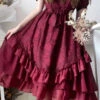 French Elegant Print Multi-Layer Ruffled Short Sleeve Classic Lolita Dress -LolitaInside 5c75465c2869114436a7e21679d3a305