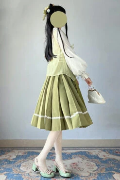 Green 2022 New Chinese Style Han Element Sweet Lolita Dress Full Set -LolitaInside 60c5104a00862680ef8697dc81768404