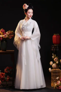 Chinese Ancient Style Fairy Air Dance Performance Hanfu Dress -LolitaInside 62c4a2b9c2e6b2338cc3a511d279f475