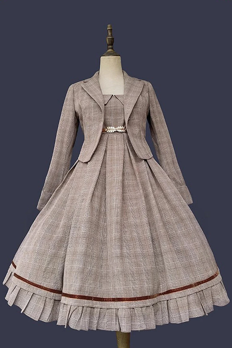 Princess Lost In The Fog Ruffle College Style Elegant Classic Lolita JSK Dress 2 Colors 15 Princess Lost In The Fog Ruffle College Style Elegant Classic Lolita JSK Dress 2 Colors - Image 13