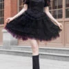Black Midnight Ballet Rose Lace Sleeveless Gothic Lolita Jsk Dress -LolitaInside 6601daf9e8bf394af56f5a93fb59932b