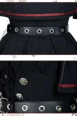 Black Punishment Execution Officer Series Military Style Shirt And Skirt Set Gothic Lolita Dress -LolitaInside 669f43b505f88130b61097e759761992