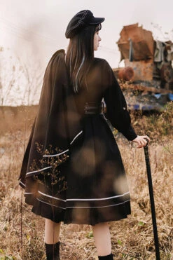 Black Military Style Loyalist Chariot Gothic Lolita Dress -LolitaInside 678f1976f25cf06ace6f25c0050f5deb