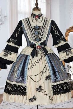 Multi-Color Finches In The Mirror Print Cardigan Long Sleeves Princess Ruffled Classic Lolita OP Dress -LolitaInside 68283c58f7a9a6e6182dac4ab55f17a7