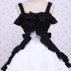Black/White Cotton Multi-Layer Bowknot Cardigan Classic Lolita Dress